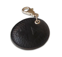 Thumbnail for Akrapovic Round Leather Keychain - black
