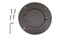 Thumbnail for Rugged Ridge Non-Locking Gas Cap Door Black 97-06 Jeep Wrangler