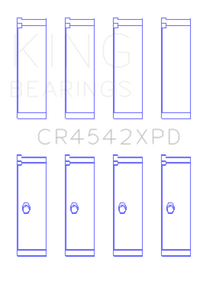 Thumbnail for King Honda K-Series 2.0L/2.4L(Size STDX) XP Tri-Metal Performance Connecting Rod Bearing - Set of 4