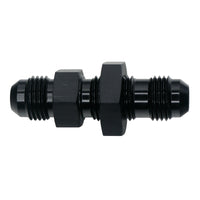 Thumbnail for DeatschWerks 6AN Male Flare to 6AN Male Flare Bulkhead Adapter (Incl Nut) - Anodized Matte Black