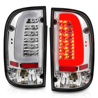 Thumbnail for ANZO 95-00 Toyota Tacoma LED Taillights Chrome Housing Clear Lens (Pair)