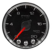Thumbnail for Autometer Spek-Pro Gauge Pyro. (Egt) 2 1/16in 2000f Stepper Motor W/Peak & Warn Blk/Chrm