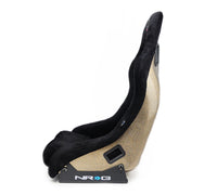 Thumbnail for NRG FRP Bucket Seat ULTRA Edition - Medium (Black Alcantara/Gold Glitter Back)