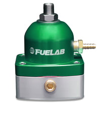 Thumbnail for Fuelab 525 EFI Adjustable FPR In-Line 90-125 PSI (1) -6AN In (1) -6AN Return - Green
