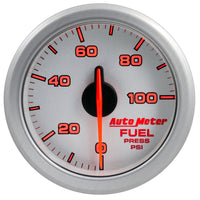 Thumbnail for Autometer Airdrive 2-1/6in Fuel Pressure Gauge 0-100 PSI - Silver