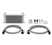 Thumbnail for Mishimoto Universal 10 Row Oil Cooler Kit (Metal Braided Lines)