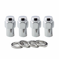 Thumbnail for McGard Hex Lug Nut (Reg. Shank - .746in.) 7/16-20 / 13/16 Hex / 1.65in. Length (4-Pack) - Chrome