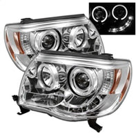 Thumbnail for Spyder Toyota Tacoma 05-11 Projector Headlights LED Halo LED Chrome High H1 Low H1 PRO-YD-TT05-HL-C