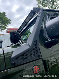 Thumbnail for Go Rhino 18-20 Jeep Wrangler JL/JLU/Gladiator JT XE Windshield Light Bar Mount - 50in Single Row