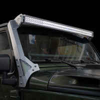 Thumbnail for Go Rhino 07-18 Jeep Wrangler JK/JKU (Ex Mjve/392/4xe) Windshield Light Bar Mount Brkt - 50in Sgl Row