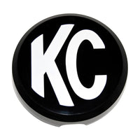 Thumbnail for KC HiLiTES 6in. Round Hard Cover for Daylighter/SlimLite/Pro-Sport (Single) - Black w/White KC Logo