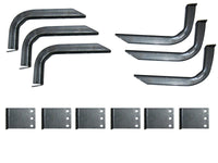 Thumbnail for Lund 05-09 Jeep Liberty EZ Running Board Mounting Bracket Kit - Brite