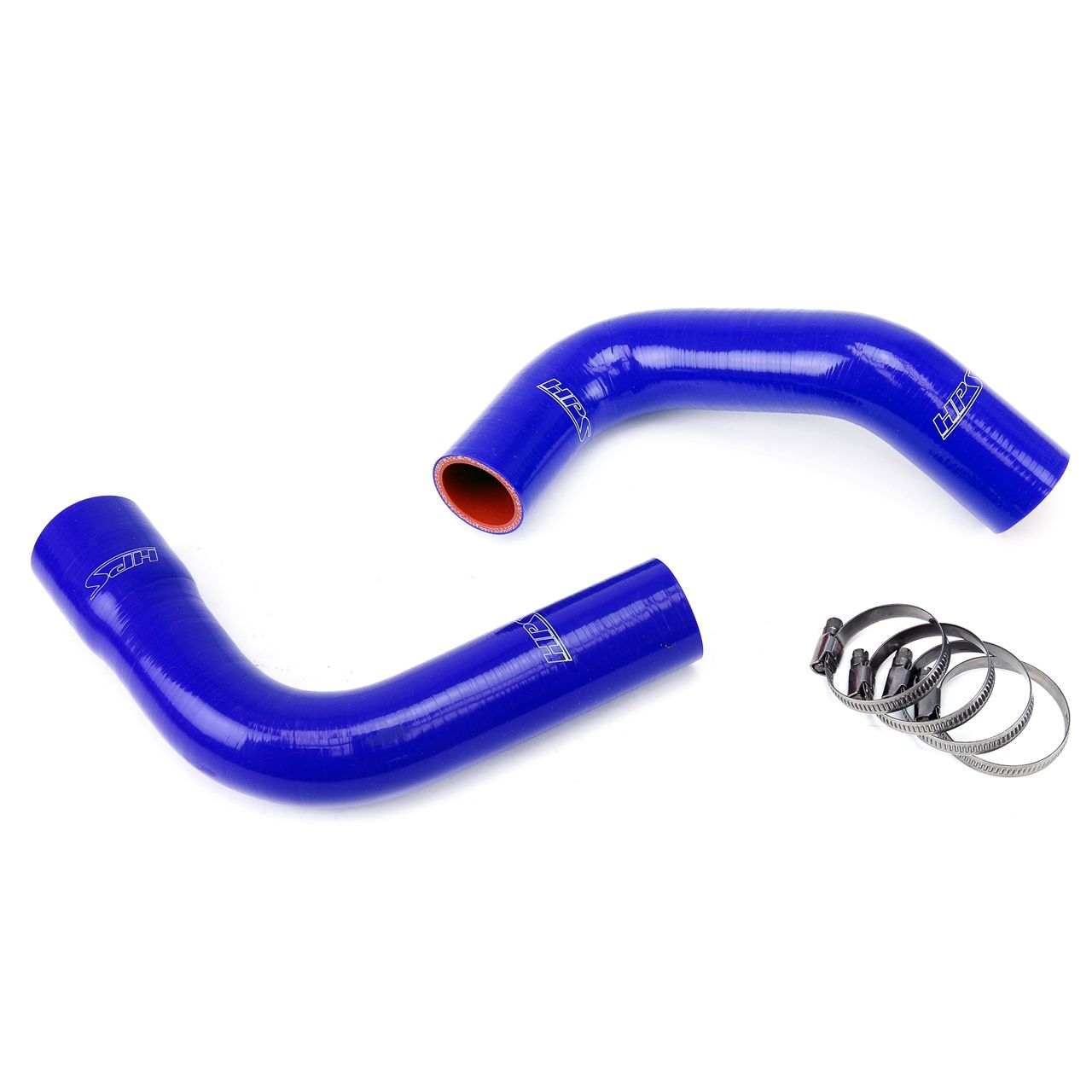HPS Blue Reinforced Silicone Radiator Hose Kit Coolant for Jeep 76-86 CJ7 4.2L