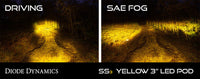 Thumbnail for Diode Dynamics SS3 LED Pod Sport - Yellow SAE Fog Standard (Single)