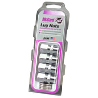 Thumbnail for McGard Hex Lug Nut (Drag Racing Short Shank) 7/16-20 / 13/16 Hex / 1.6in. Length (4-Pack) - Chrome