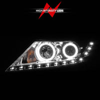 Thumbnail for ANZO 2011-2013 Kia Sorento Projector Headlights w/ Halo Chrome (CCFL)