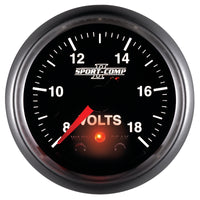 Thumbnail for Autometer Sport-Comp II 2-1/16in Digital Voltometer Gauge - 18V