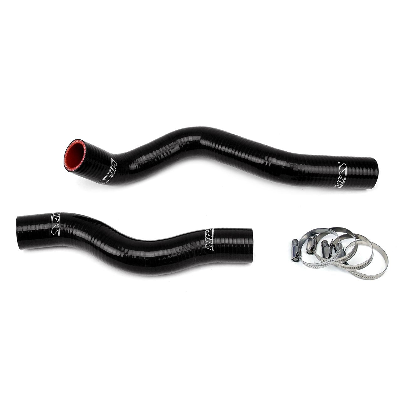 HPS Black Reinforced Silicone Radiator Hose Kit Coolant for Honda 06-11 Civic Non Si R18A1 R16