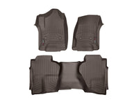 Thumbnail for WeatherTech 2014+ Chevrolet Silverado Cocoa Front & Rear Floorliners