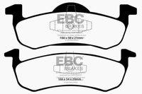 Thumbnail for EBC 13+ Lincoln MKT 3.5 Twin Turbo (Performance Brakes) Redstuff Rear Brake Pads