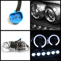 Thumbnail for Spyder Ford F150 97-03 Projector - LED Halo Amber Reflctr LED Blk PRO-YD-FF15097-1P-AM-BK