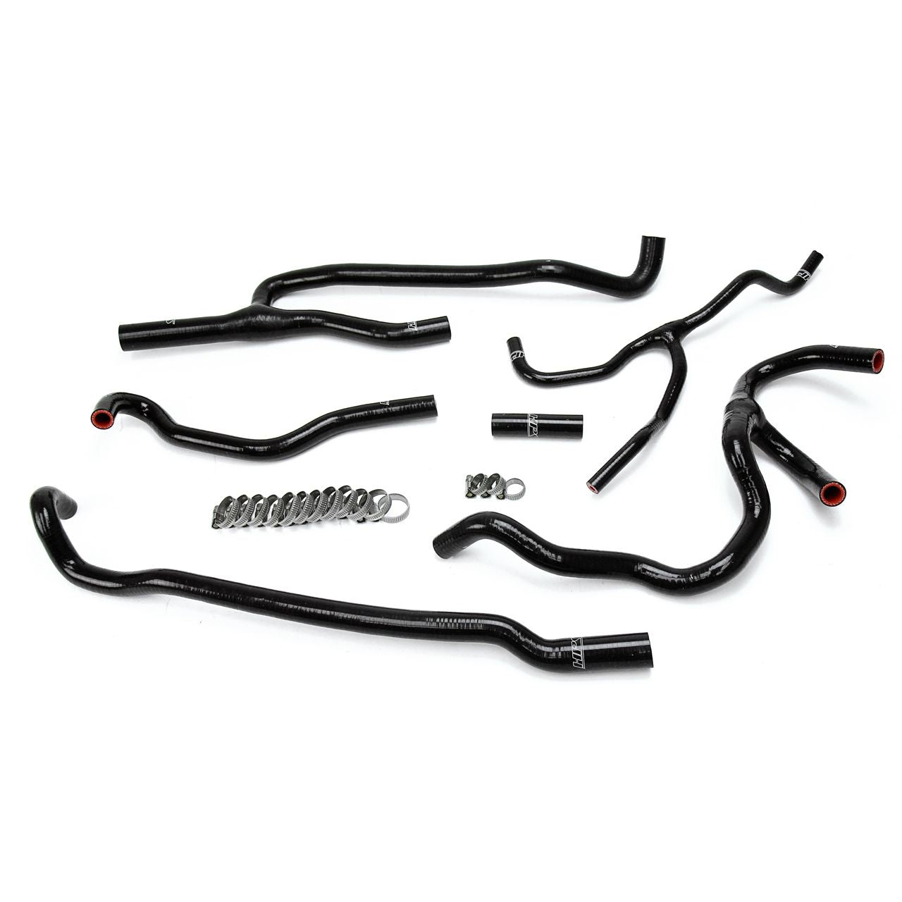 HPS Black Reinforced Silicone Heater Hose Kit Coolant for Chevy 16-17 Camaro SS Coupe 6.2L V8