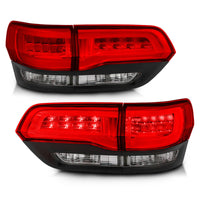 Thumbnail for ANZO 2014-2016 Jeep Grand Cherokee LED Taillights Red/Clear
