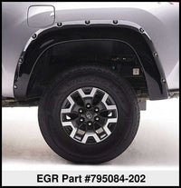 Thumbnail for EGR 16+ Toyota Tacoma w/Mudflap Bolt-On Look Color Match Fender Flares - Set - Black