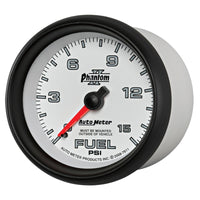 Thumbnail for Autometer Phantom II 2-5/8in 0-15PSI Mechanical Fuel Pressure Gauge