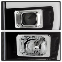 Thumbnail for Spyder Ford F-250/F-350/F450 Super Duty 11-16 V2 Projector Headlights - Black (PRO-YD-FS11V2-LB-BK)