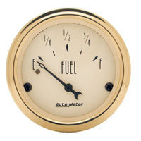 Thumbnail for AutoMeter Gauge Fuel Level 2-1/16in. 240 Ohm(e) to 33 Ohm(f) Elec Golden Oldies
