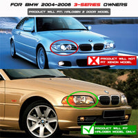 Thumbnail for Spyder BMW E46 3-Series 04-06 2 DR Projector Halogen Model- LED Halo Blk PRO-YD-BMWE4604-2DR-HL-BK