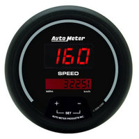 Thumbnail for Autometer Sport-Comp Black 3 3/8in 160 MPH Digital Speedo Gauge