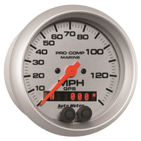 Thumbnail for Autometer Marine Silver 3-3/8in. 140MPH GPS Speedometer Gauge