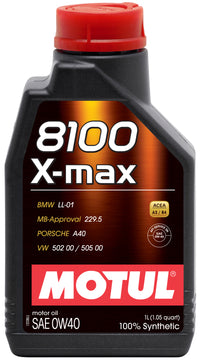 Thumbnail for Motul 1L Synthetic Engine Oil 8100 0W40 X-MAX - Porsche A40