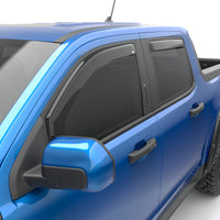 Thumbnail for EGR 22-23 Ford Maverick Lariat XL XLT Front/Rear Window Visors - Dark Smoke Finish