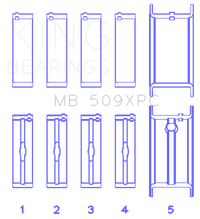 Thumbnail for King Chevrolet 400 V8 Coated Performance Rod Bearing Set