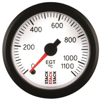 Thumbnail for Autometer Stack 52mm 0-1100 Deg C Pro Stepper Motor Exhaust Gas Temp Gauge - White