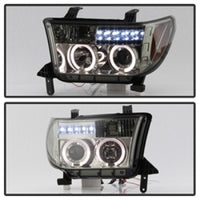 Thumbnail for Spyder Toyota Tundra 07-13 Projector Headlights LED Halo LED Smke PRO-YD-TTU07-HL-SM