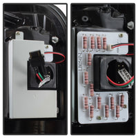 Thumbnail for Spyder 08-16 Ford Super Duty F-250 V3 Light Bar LED Tail Lights - Blk Smoke ALT-YD-FS07V3-LBLED-BSM