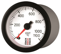 Thumbnail for Autometer Stack 52mm 0-1100 Deg C Pro Stepper Motor Exhaust Gas Temp Gauge - White