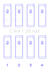 Thumbnail for King 91-02 Nissan SR20DE L4 DOHC 16 Valves (Size +0.25) Rod Bearing Set