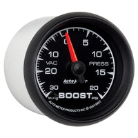 Thumbnail for Autometer ES 52.4mm 30 In. HG/20 PSI Vacuum/Boost Gauge