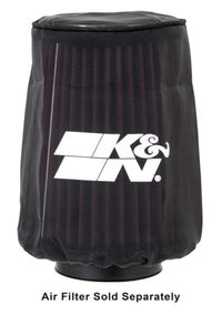 Thumbnail for K&N 4.5in Base ID x 3.5in Top ID x 6in H - Black - Round Tapered - DryCharger Air Filter Wrap