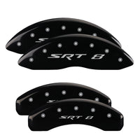 Thumbnail for MGP 4 Caliper Covers Engraved Front & Rear SRT8 Black finish silver ch