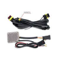 Thumbnail for ANZO 19-22 Chevrolet Silverado 1500 LED Proj HL w/Lgt Bar SwBk Seq. Blk w/In. Light - Driver Side ON