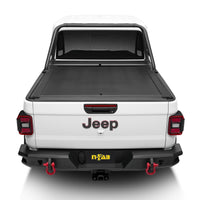 Thumbnail for Rugged Ridge 20-22 Jeep Gladiator w/o Trail Rail Sys Armis Tonneau Cover w/Max Track - Tex. Blk
