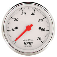 Thumbnail for Autometer Arctic White 3-1/8in 7K RPM In Dash Tachometer Gauge
