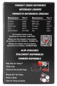 Thumbnail for K&N Cellulose Media Fuel Filter 1.688in OD x 3.813in L