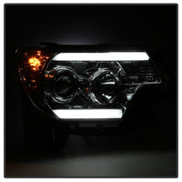 Thumbnail for Spyder Toyota Tacoma 12-16 Projector Headlights Light Bar DRL Smoke PRO-YD-TT12-LBDRL-SM